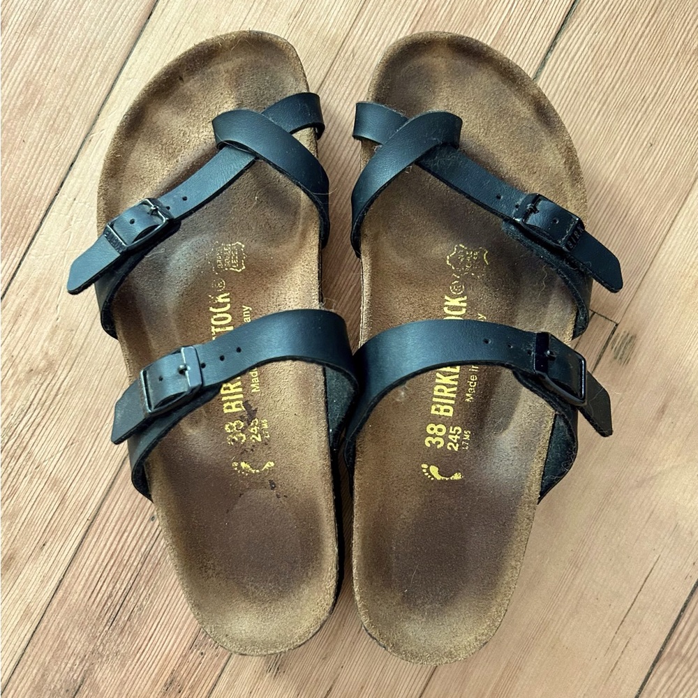 Birkenstock Mayari Sandals 38 black leather
